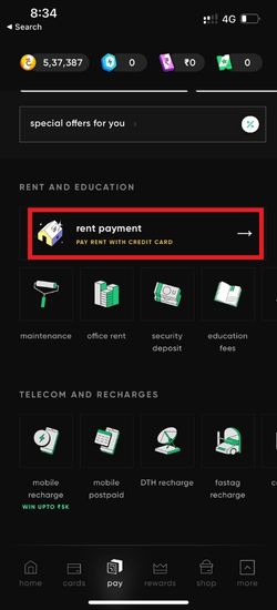CRED Rent Payment